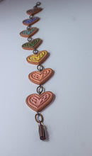 Load image into Gallery viewer, Heart Terra cotta Chakra Ceramic wall hanging
